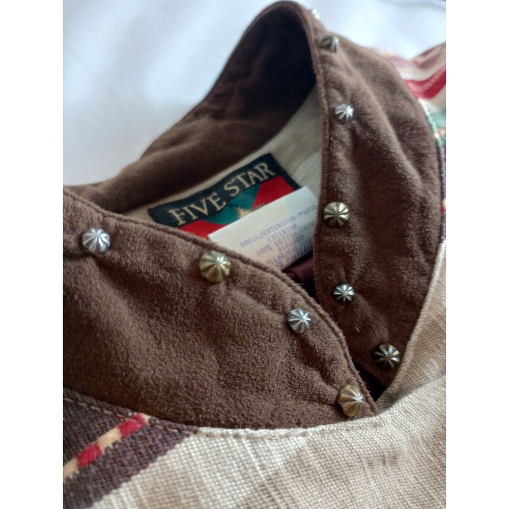 Vintage Five Star By Roper 3 Metal Studs Blazer Womens XL Western Rodeo Shacket - Picture 15 of 15